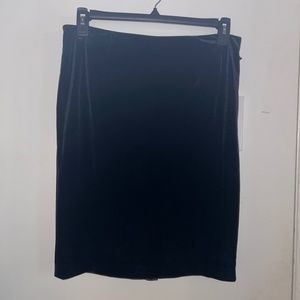 Calvin Klein Black Velvet Skirt